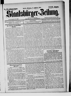 Staatsbürger-Zeitung vom 15.10.1901