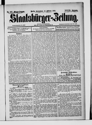 Staatsbürger-Zeitung vom 19.10.1901