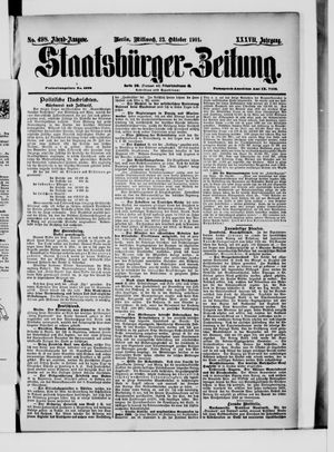 Staatsbürger-Zeitung vom 23.10.1901