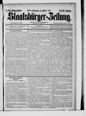 Staatsbürger-Zeitung vom 24.10.1901
