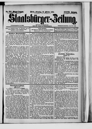 Staatsbürger-Zeitung vom 29.10.1901