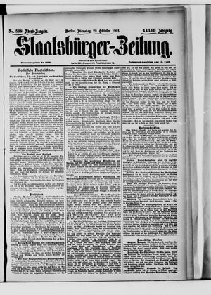 Staatsbürger-Zeitung vom 29.10.1901
