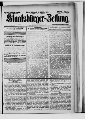 Staatsbürger-Zeitung vom 30.10.1901