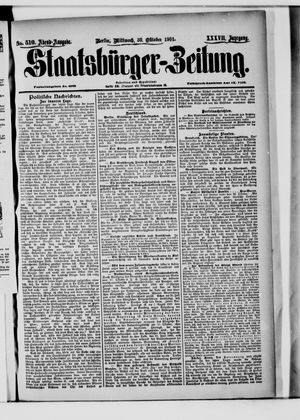 Staatsbürger-Zeitung vom 30.10.1901