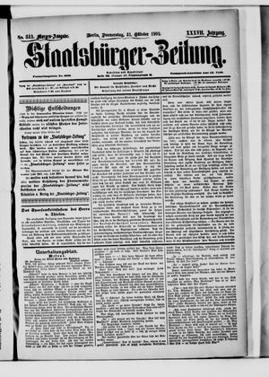 Staatsbürger-Zeitung vom 31.10.1901