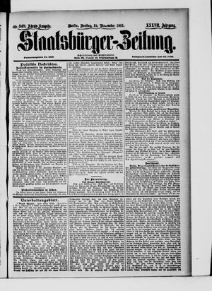 Staatsbürger-Zeitung vom 22.11.1901