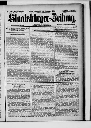 Staatsbürger-Zeitung vom 19.12.1901
