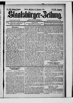 Staatsbürger-Zeitung vom 25.12.1901