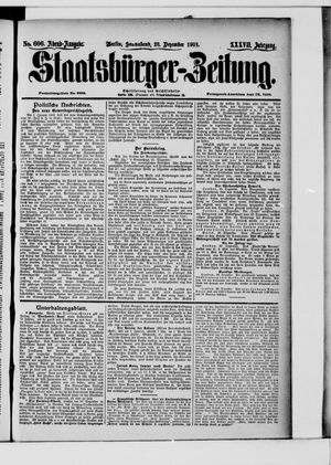 Staatsbürger-Zeitung vom 28.12.1901