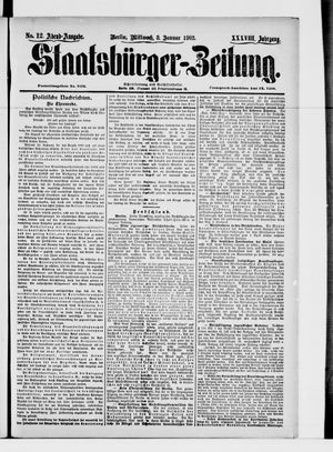 Staatsbürger-Zeitung vom 08.01.1902