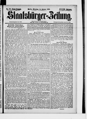 Staatsbürger-Zeitung on Jan 14, 1902