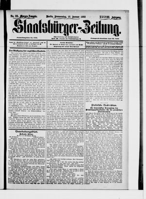 Staatsbürger-Zeitung vom 16.01.1902