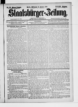Staatsbürger-Zeitung vom 22.01.1902