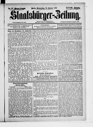 Staatsbürger-Zeitung vom 23.01.1902