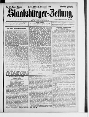 Staatsbürger-Zeitung vom 29.01.1902
