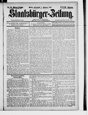 Staatsbürger-Zeitung on Feb 1, 1902