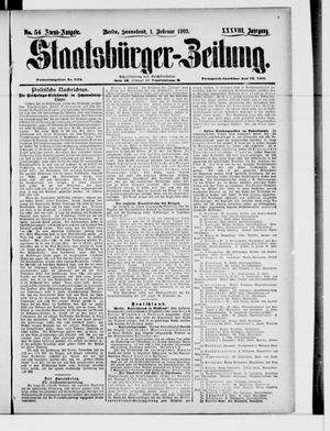 Staatsbürger-Zeitung on Feb 1, 1902