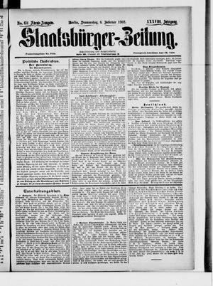 Staatsbürger-Zeitung vom 06.02.1902