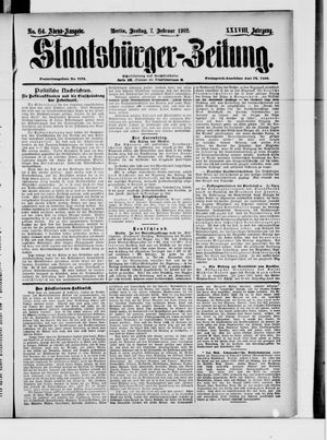 Staatsbürger-Zeitung vom 07.02.1902