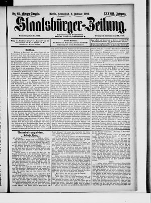Staatsbürger-Zeitung on Feb 8, 1902