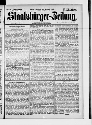 Staatsbürger-Zeitung vom 11.02.1902