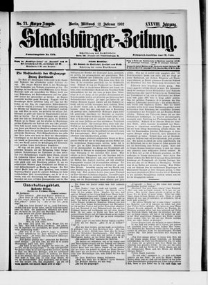 Staatsbürger-Zeitung vom 12.02.1902