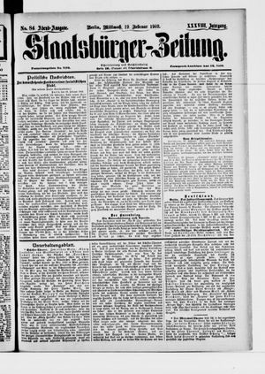 Staatsbürger-Zeitung vom 19.02.1902