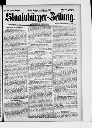 Staatsbürger-Zeitung vom 21.02.1902