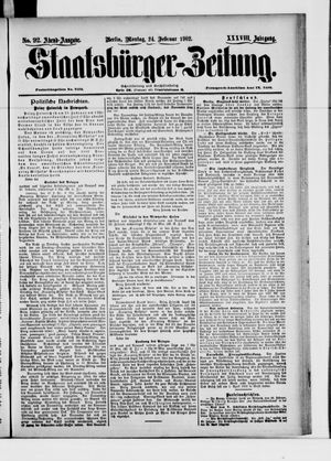 Staatsbürger-Zeitung vom 24.02.1902