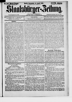 Staatsbürger-Zeitung vom 19.04.1902