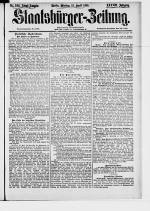 Staatsbürger-Zeitung vom 21.04.1902