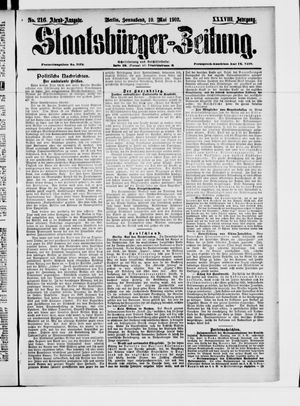 Staatsbürger-Zeitung vom 10.05.1902