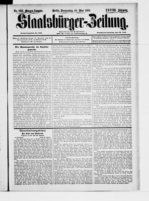 Staatsbürger-Zeitung vom 22.05.1902
