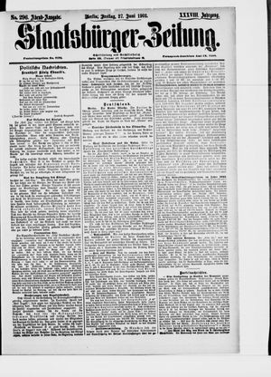 Staatsbürger-Zeitung vom 27.06.1902
