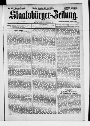 Staatsbürger-Zeitung on Jul 27, 1902