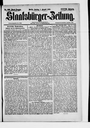 Staatsbürger-Zeitung vom 01.08.1902