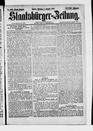 Staatsbürger-Zeitung on Aug 4, 1902