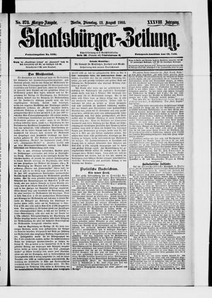 Staatsbürger-Zeitung vom 12.08.1902