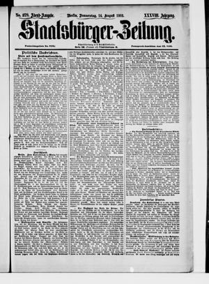 Staatsbürger-Zeitung vom 14.08.1902
