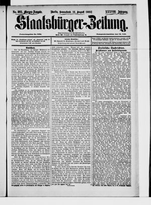 Staatsbürger-Zeitung on Aug 16, 1902