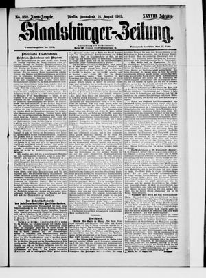 Staatsbürger-Zeitung on Aug 16, 1902