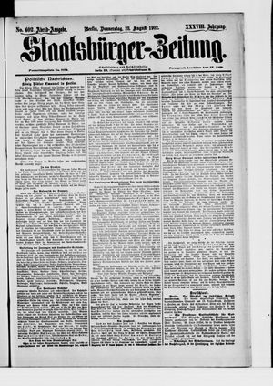 Staatsbürger-Zeitung vom 28.08.1902