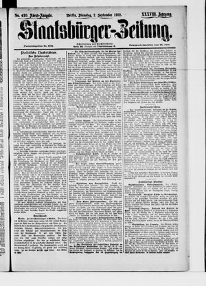 Staatsbürger-Zeitung on Sep 2, 1902