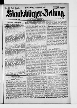 Staatsbürger-Zeitung vom 08.09.1902