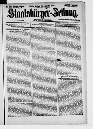 Staatsbürger-Zeitung vom 19.09.1902