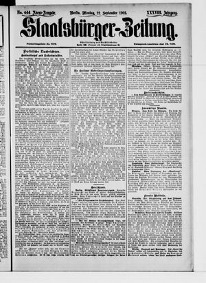 Staatsbürger-Zeitung vom 22.09.1902