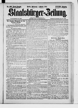 Staatsbürger-Zeitung vom 01.10.1902