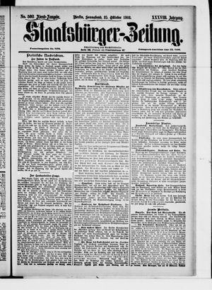 Staatsbürger-Zeitung vom 25.10.1902