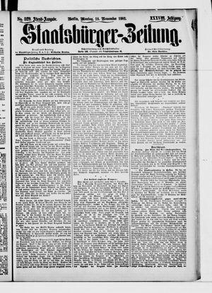 Staatsbürger-Zeitung on Nov 10, 1902