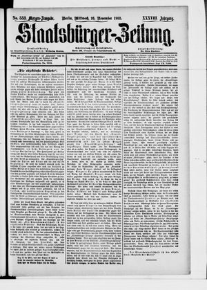 Staatsbürger-Zeitung vom 26.11.1902